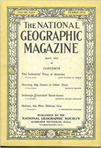 May 1919 National Geographic Magazine cover